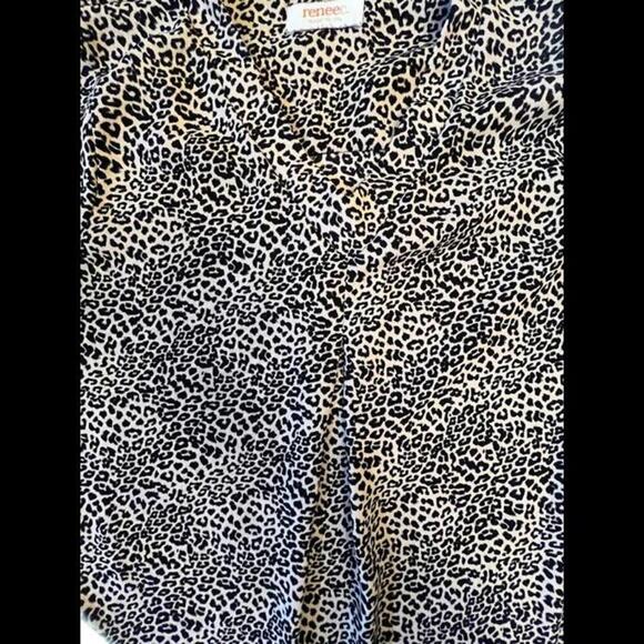 Renee C Chic Leopard Print Blouse - Versatile Casual Top - Picture 5 of 8